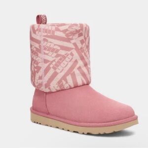 UGGs Women’s Classic Short Jersey Stripe Pink Boots
